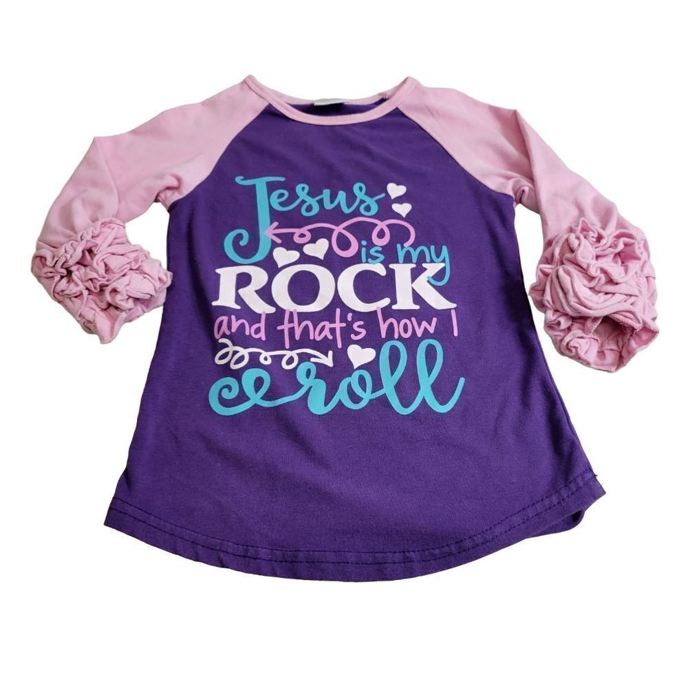 Jesus is my rock shirt 4/5